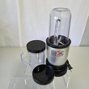 Magic Bullet Personal Blender w/ Cups Model MB1001 Silver/Black 250W
